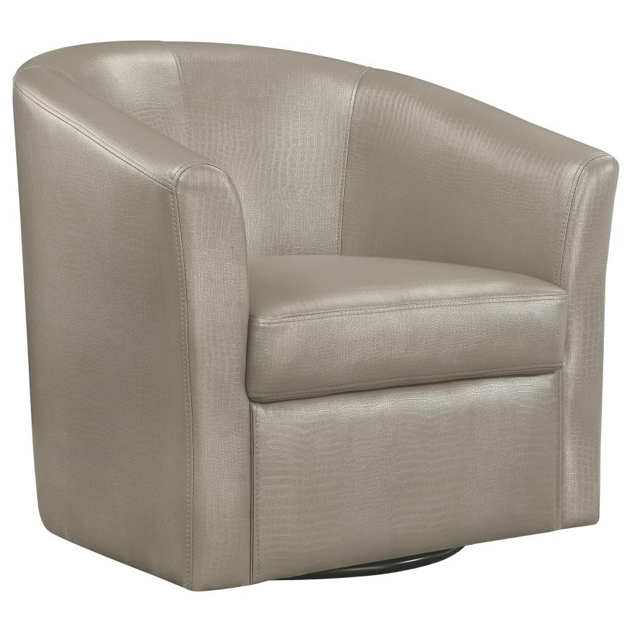 Turner Grey Swivel Chair - furniture place usa