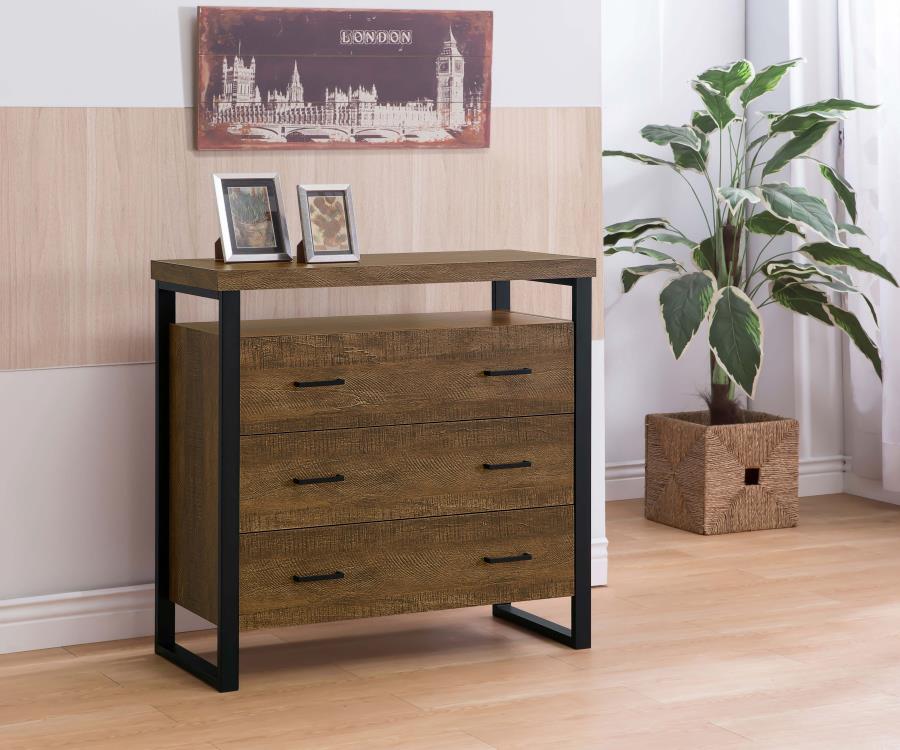 Thompson Brown Accent Cabinet - furniture place usa