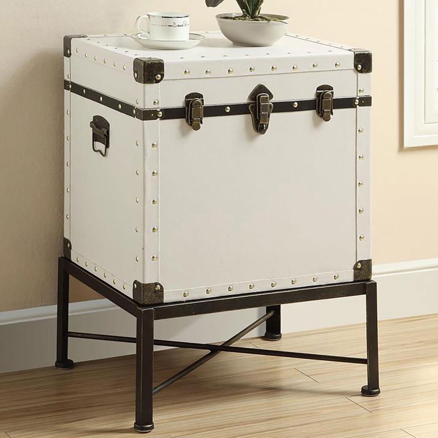 Nancy White Accent Cabinet - furniture place usa