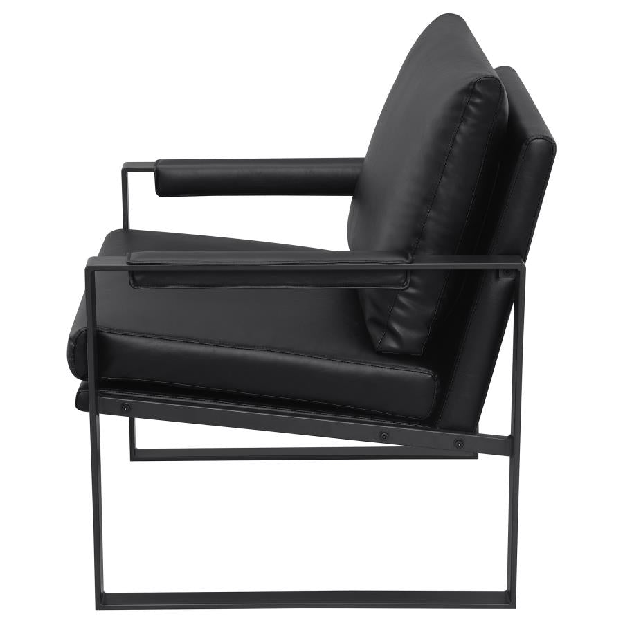 Rosalind Black Accent Chair - furniture place usa