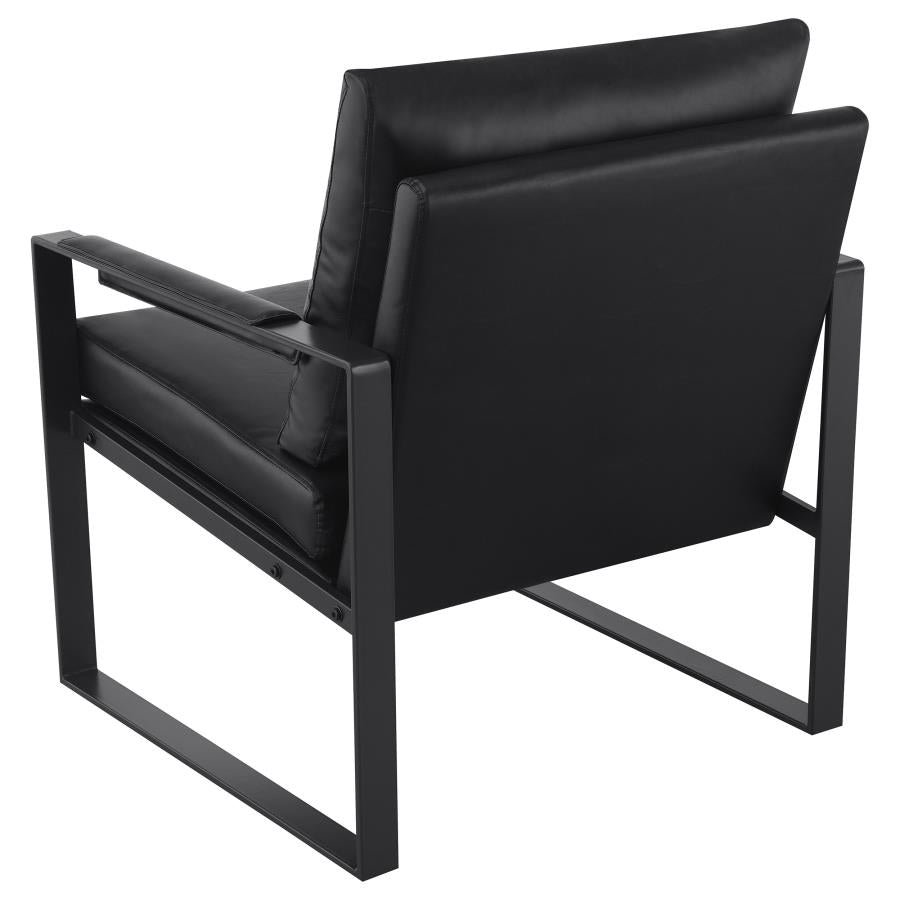 Rosalind Black Accent Chair - furniture place usa