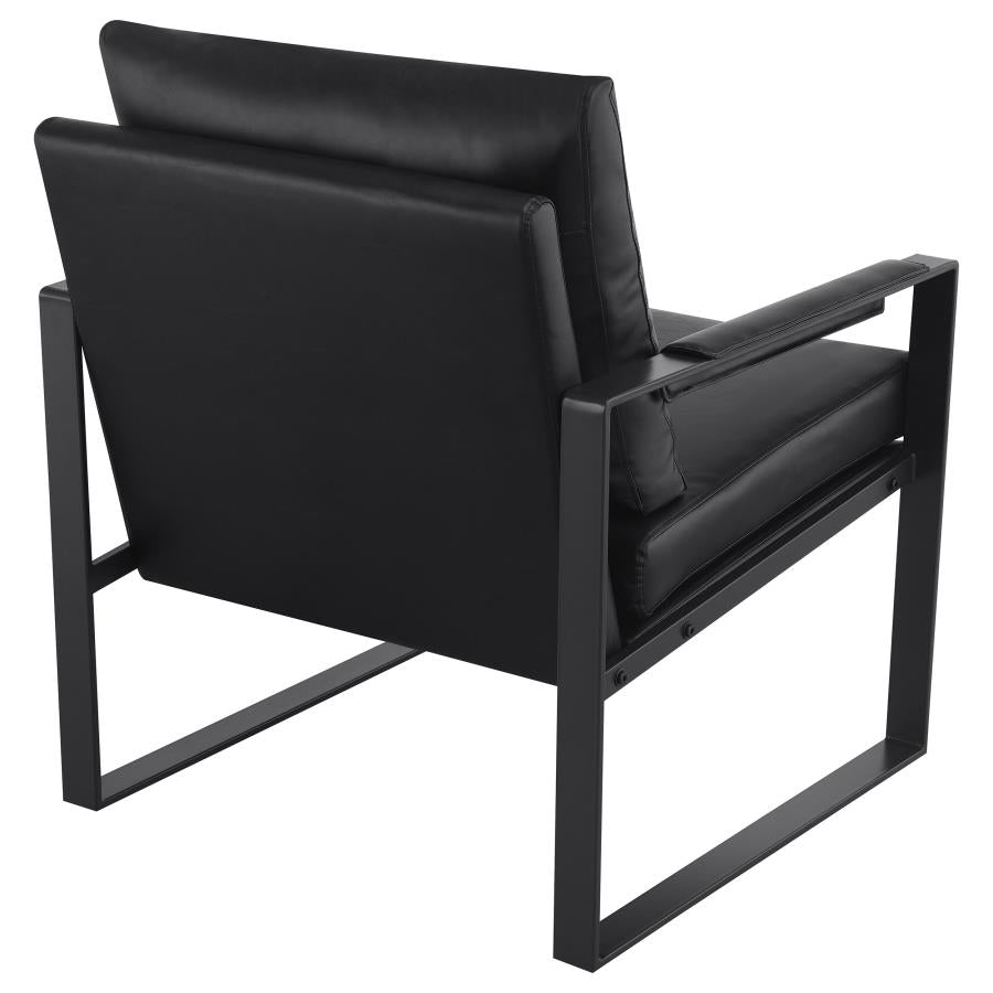 Rosalind Black Accent Chair - furniture place usa