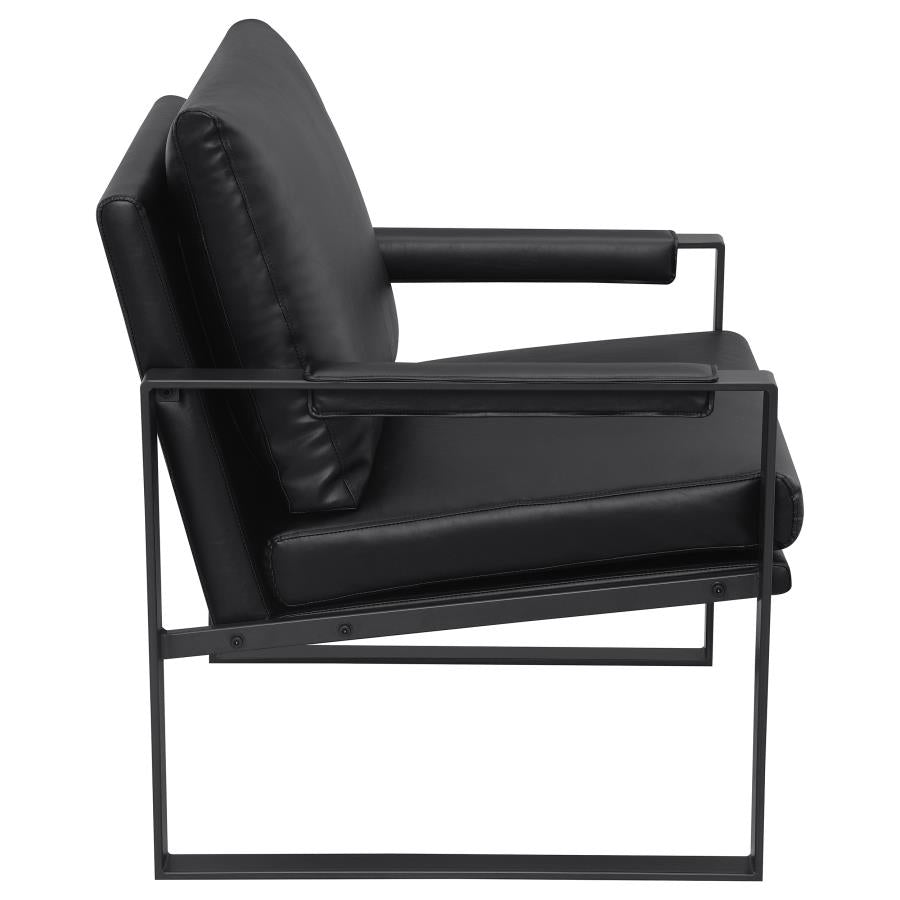 Rosalind Black Accent Chair - furniture place usa