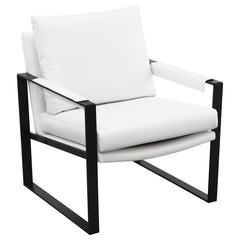 Rosalind White Accent Chair - furniture place usa