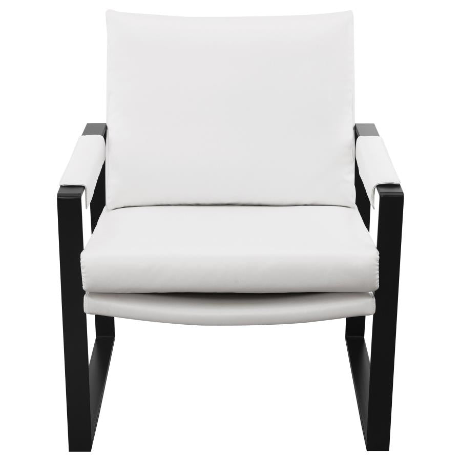 Rosalind White Accent Chair - furniture place usa