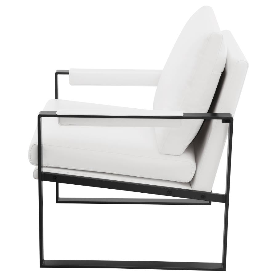 Rosalind White Accent Chair - furniture place usa