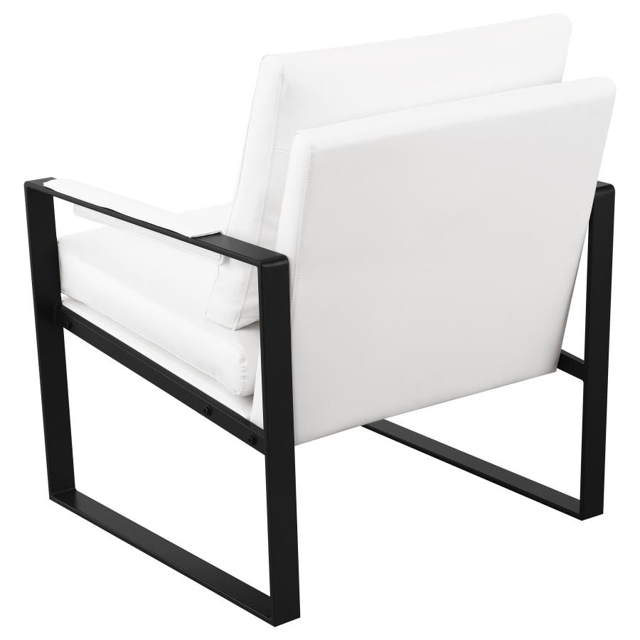 Rosalind White Accent Chair - furniture place usa