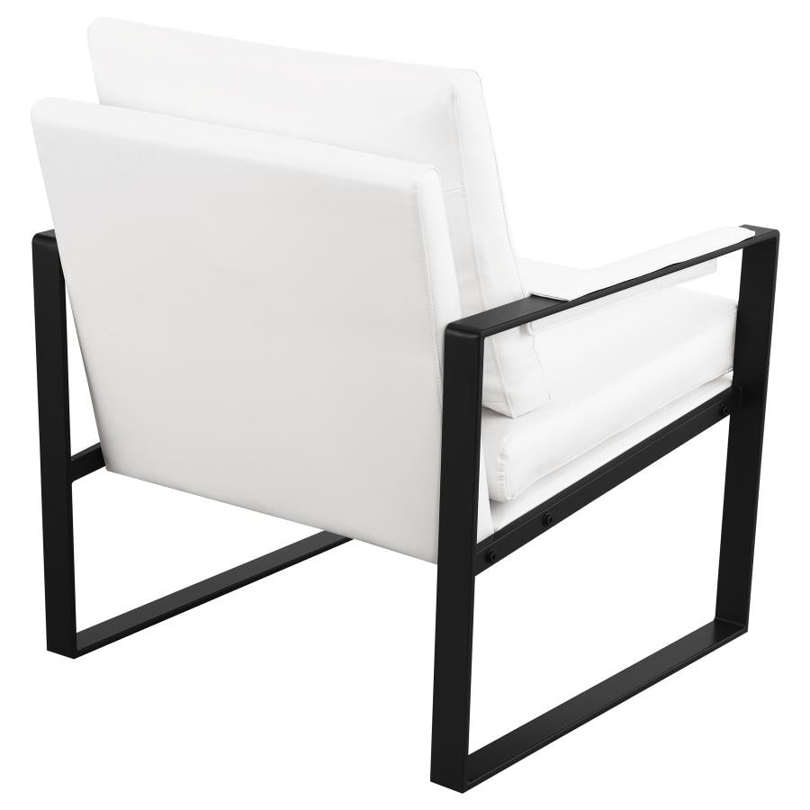 Rosalind White Accent Chair - furniture place usa