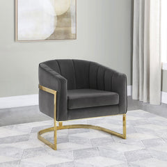 Joey Grey Accent Chair - furniture place usa