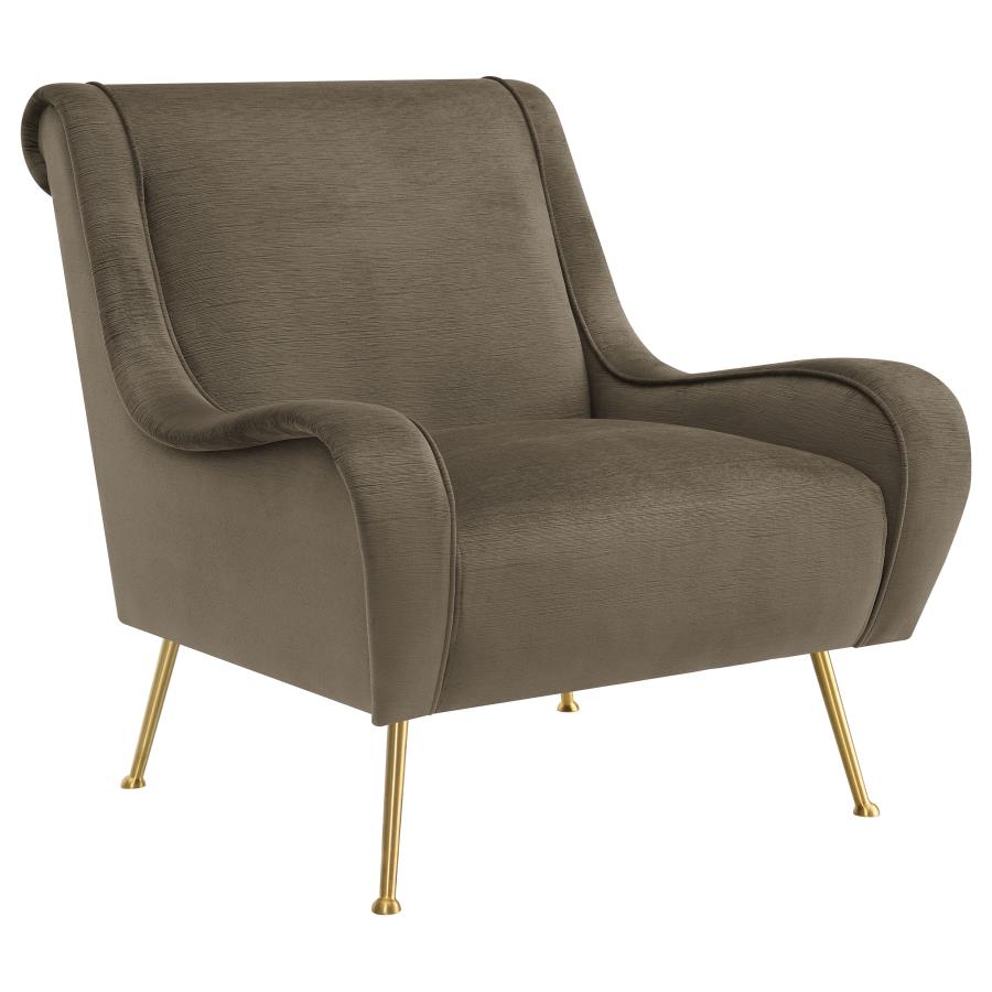 Ricci Brown Accent Chair - furniture place usa