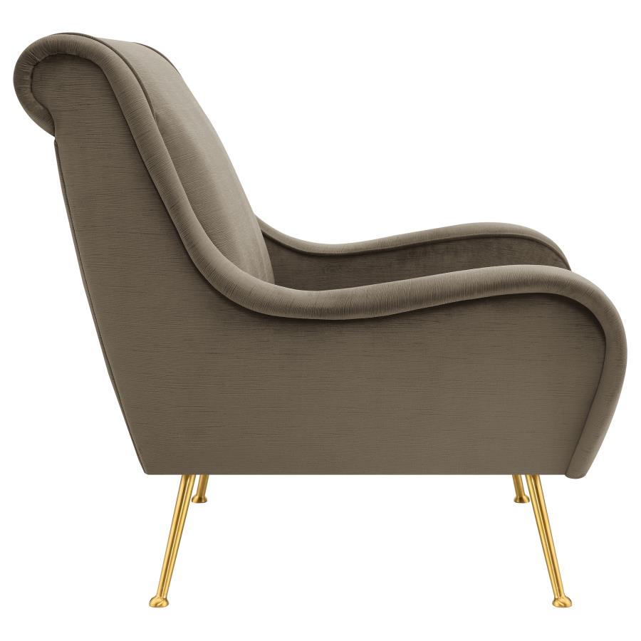 Ricci Brown Accent Chair - furniture place usa