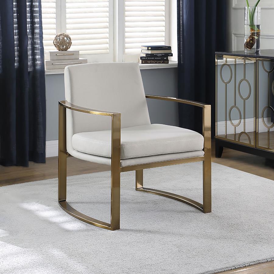 Cory Beige Accent Chair - furniture place usa