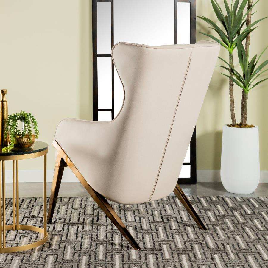 Walker Beige Accent Chair - furniture place usa