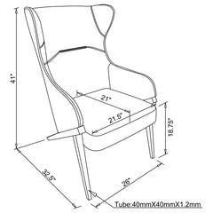 Walker Beige Accent Chair - furniture place usa