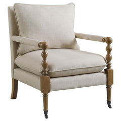 Dempsy Beige Accent Chair - furniture place usa