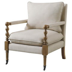 Dempsy Beige Accent Chair - furniture place usa