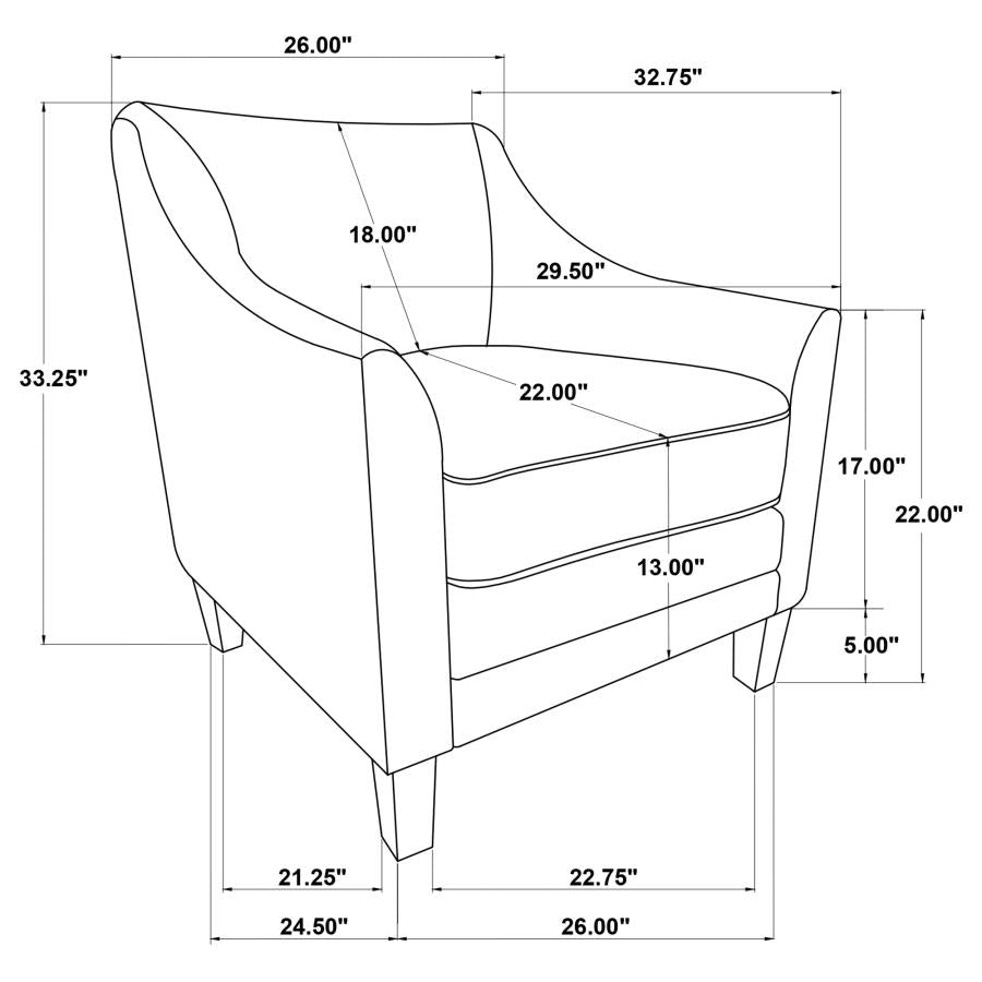 Liam Brown Chair - furniture place usa