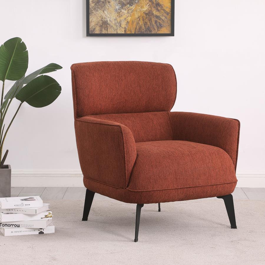 Andrea Orange Accent Chair - furniture place usa