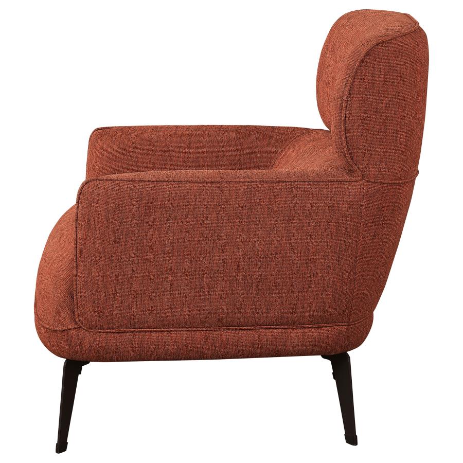 Andrea Orange Accent Chair - furniture place usa