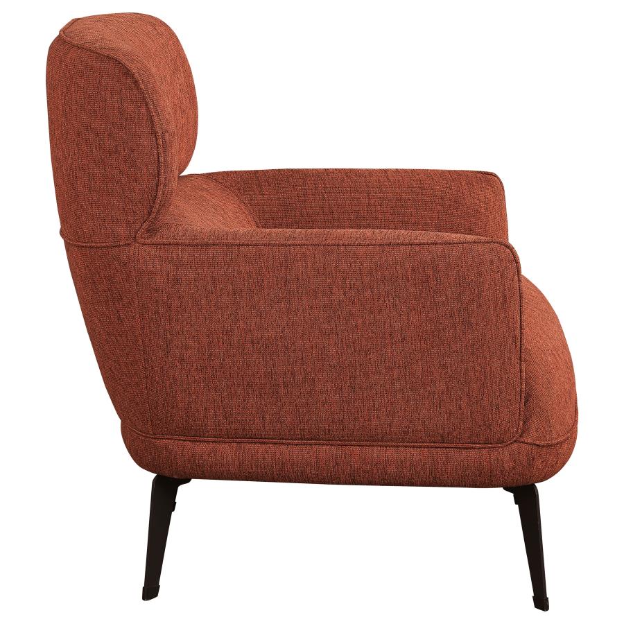 Andrea Orange Accent Chair - furniture place usa