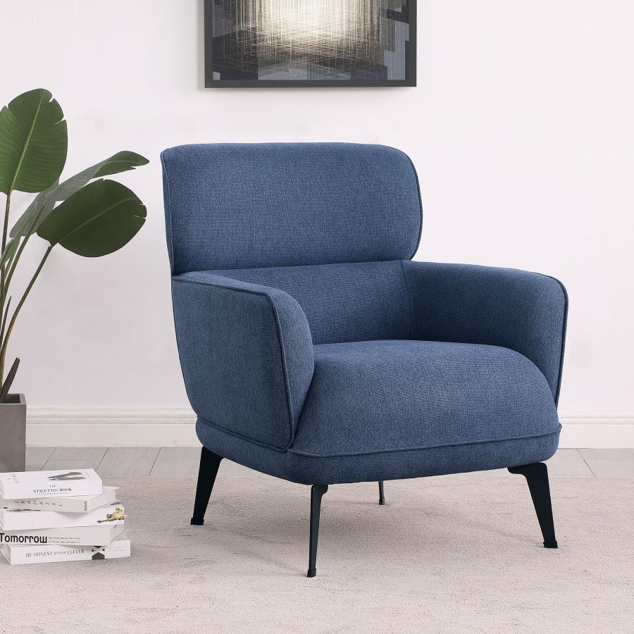 Andrea Blue Accent Chair - furniture place usa