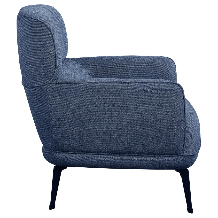 Andrea Blue Accent Chair - furniture place usa