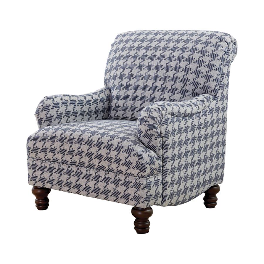 Glenn Blue Accent Chair - furniture place usa