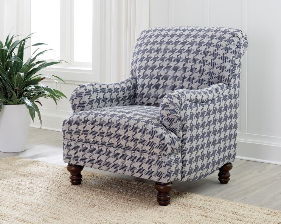 Glenn Blue Accent Chair - furniture place usa