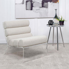 Ivory Accent Chair - furniture place usa