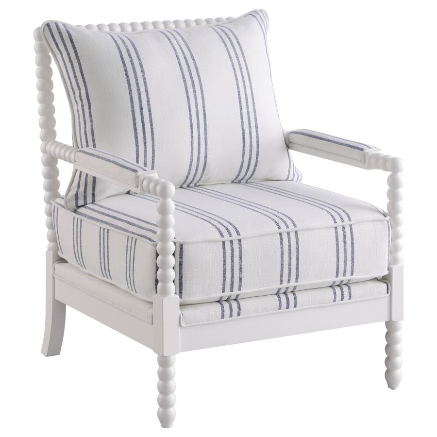 Blanchett White Accent Chair - furniture place usa