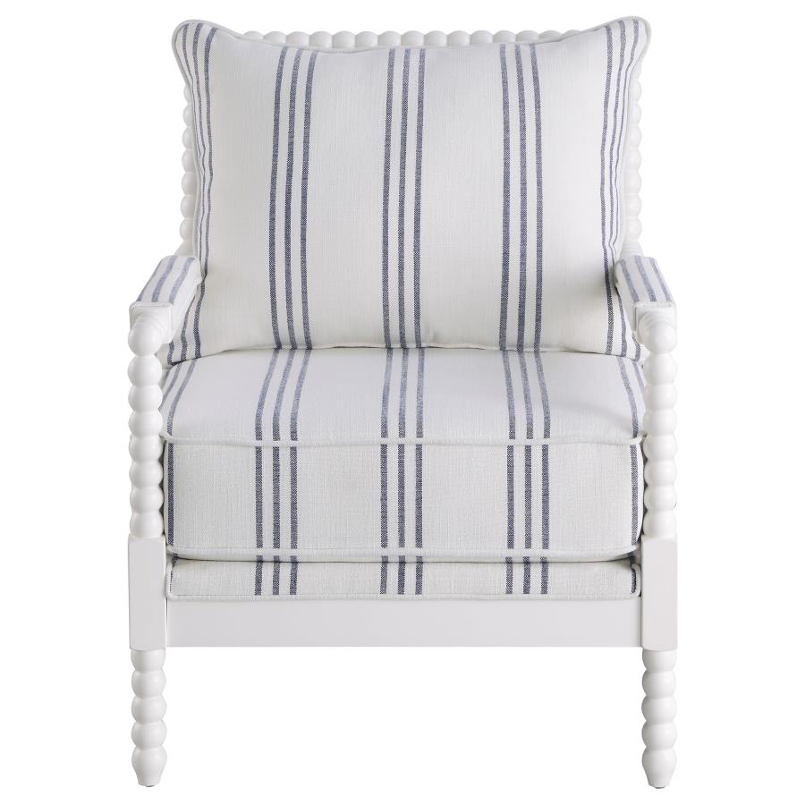 Blanchett White Accent Chair - furniture place usa