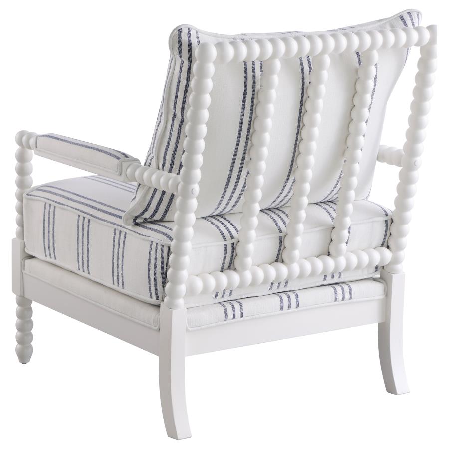 Blanchett White Accent Chair - furniture place usa