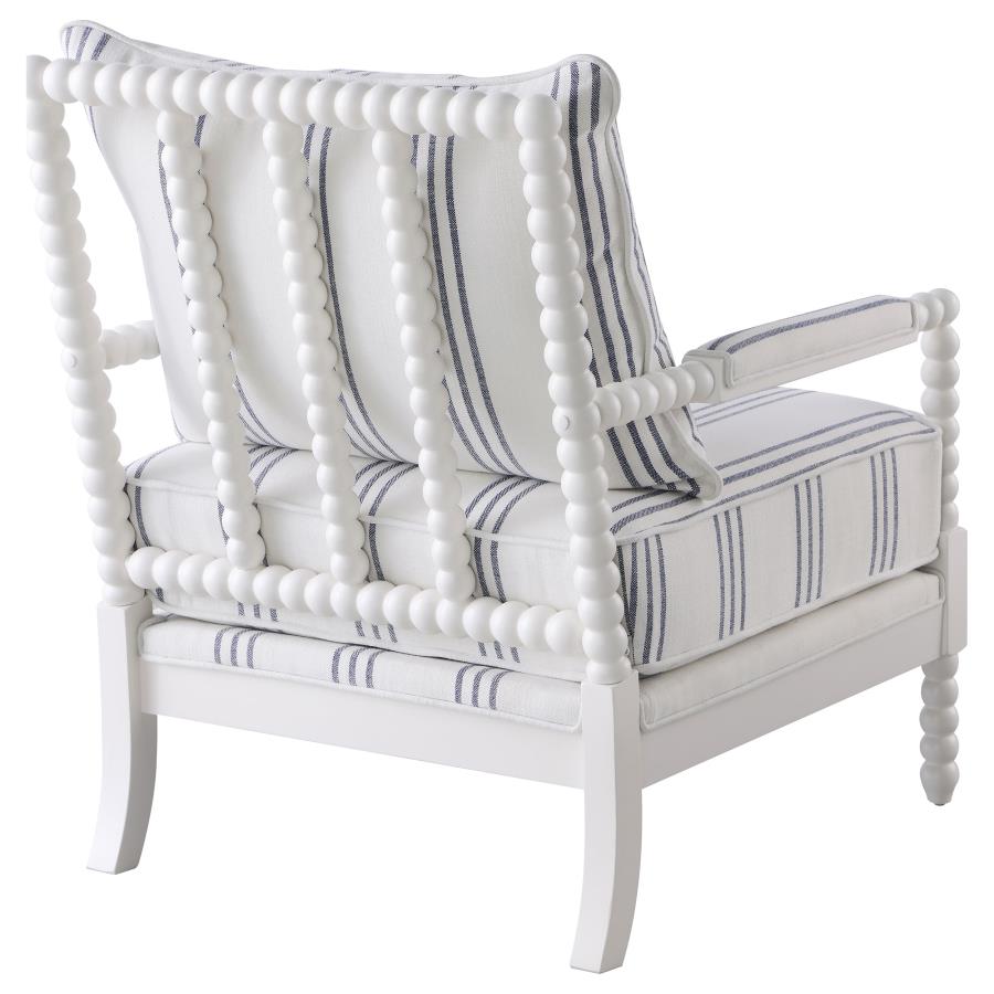 Blanchett White Accent Chair - furniture place usa