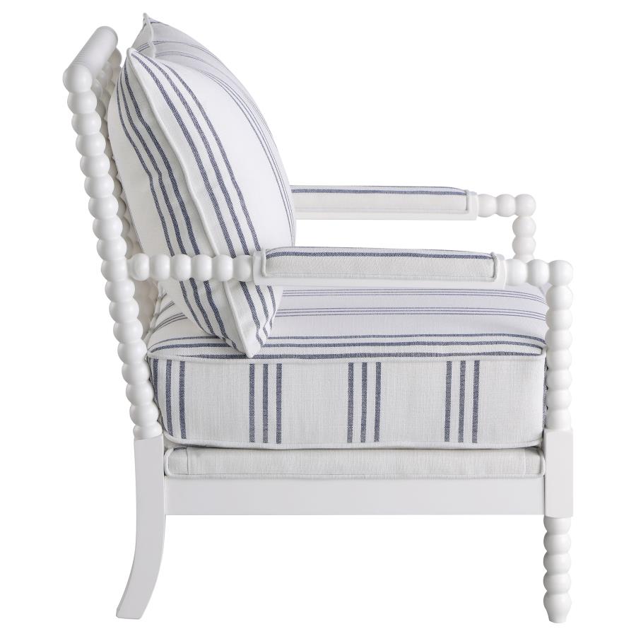 Blanchett White Accent Chair - furniture place usa