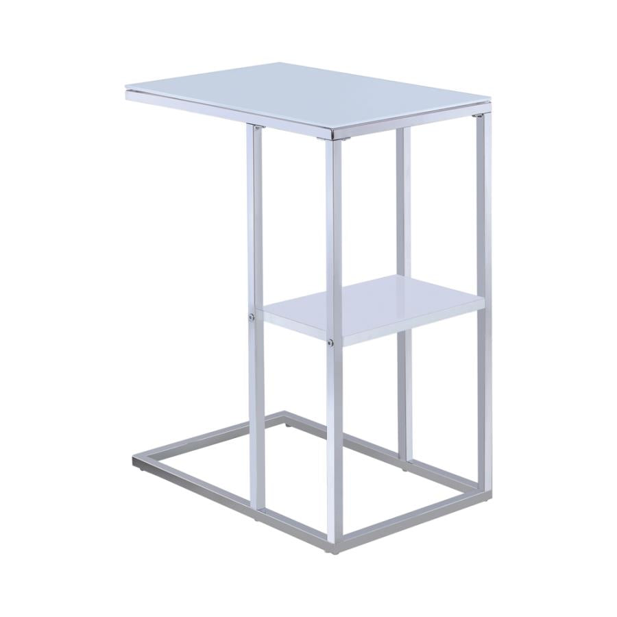 Daisy White Side Table - furniture place usa