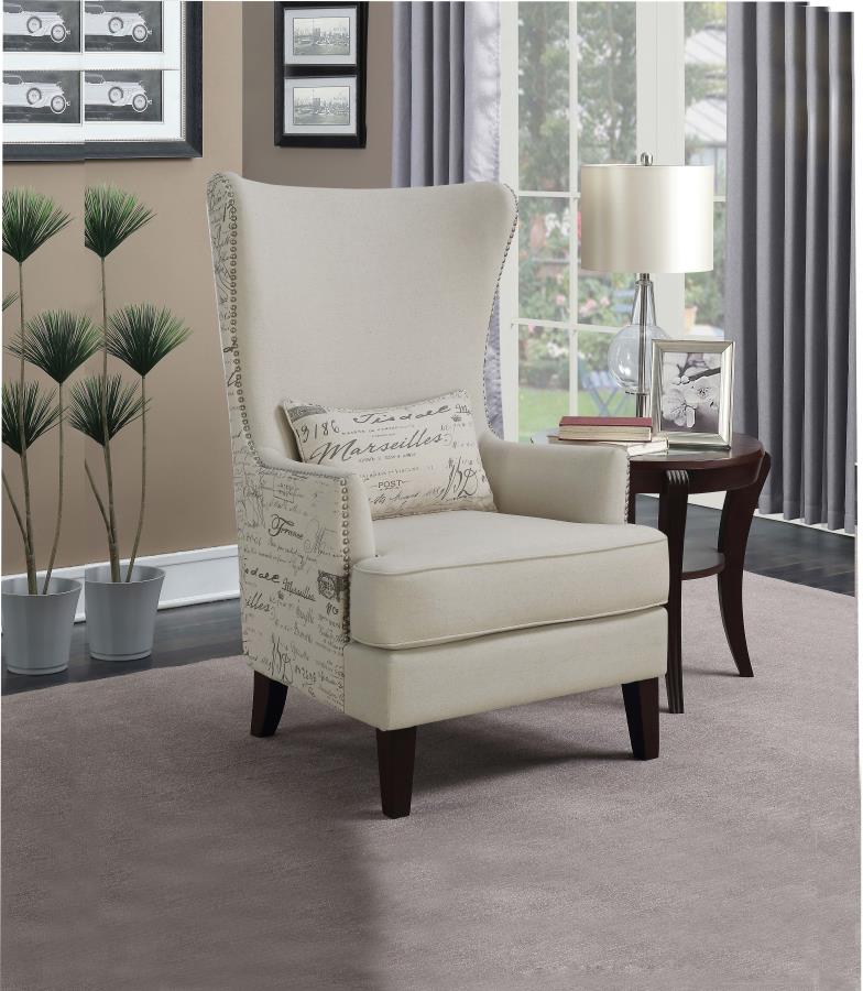 Pippin Beige Accent Chair - furniture place usa