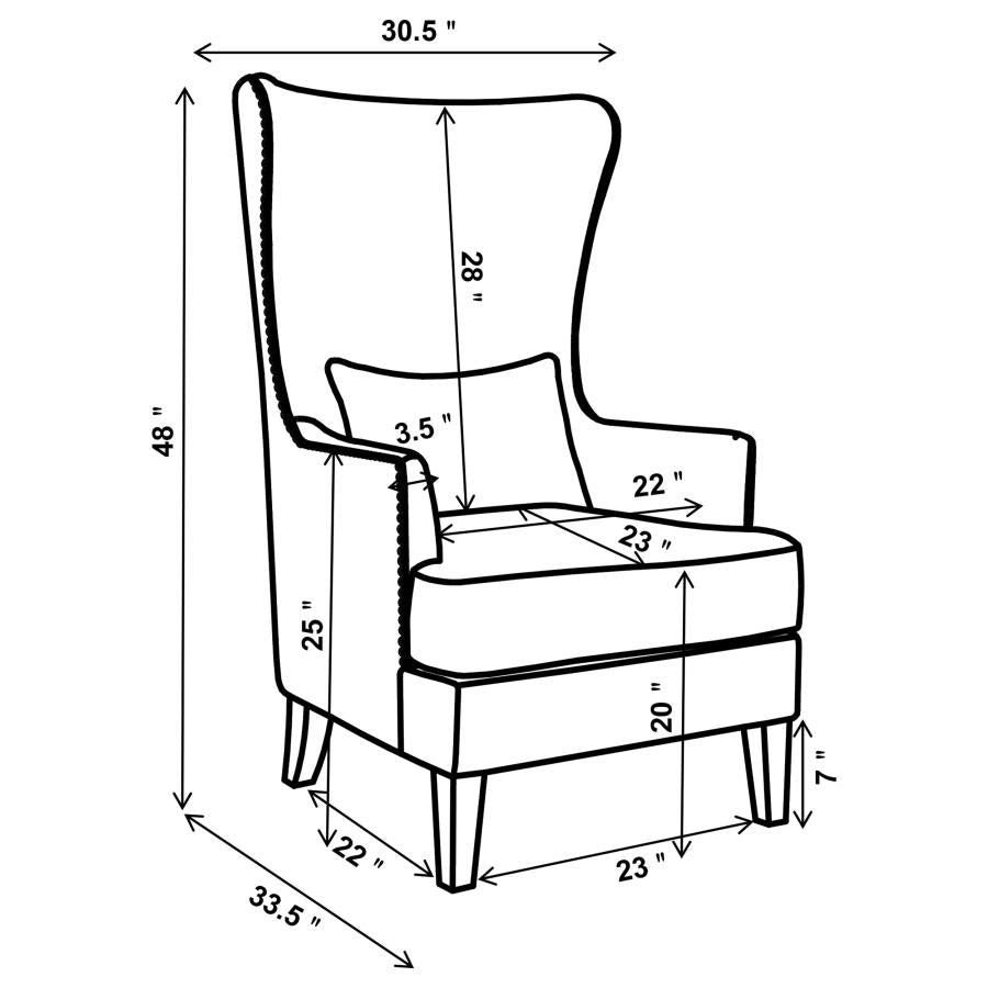 Pippin Beige Accent Chair - furniture place usa