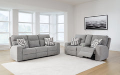 Biscoe Sofa and Loveseat - furniture place usa