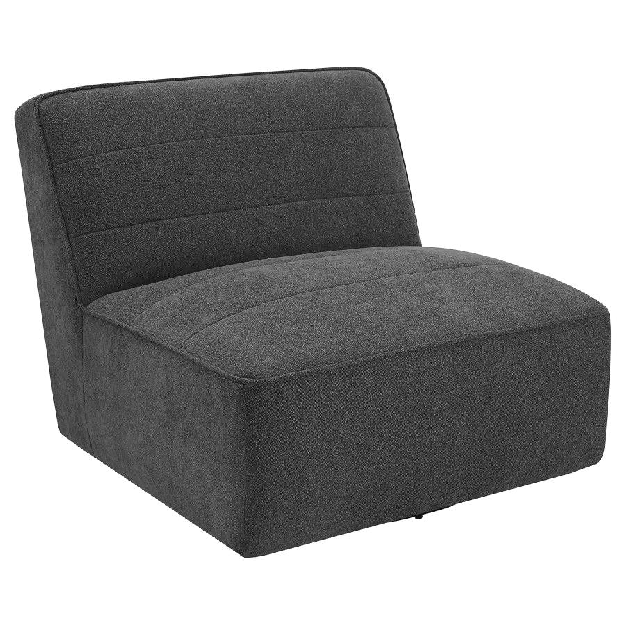 Cobie Grey Swivel Chair - furniture place usa
