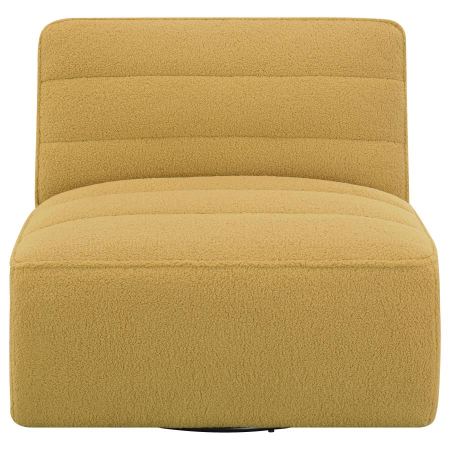 Cobie Yellow Swivel Chair - furniture place usa