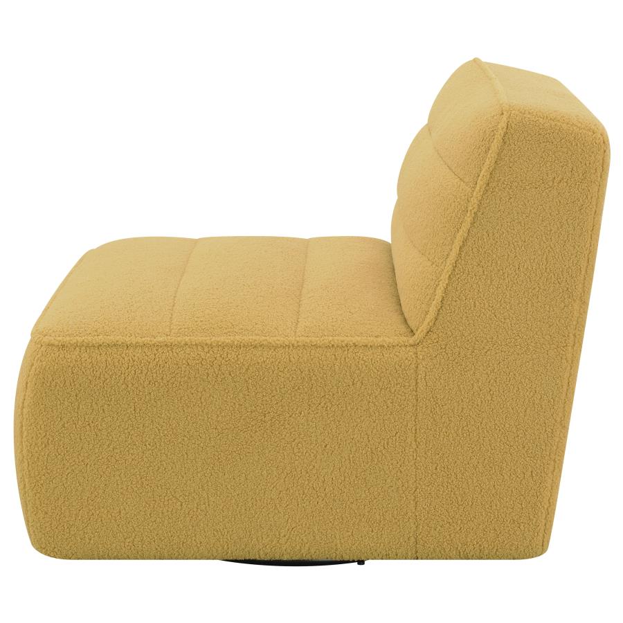 Cobie Yellow Swivel Chair - furniture place usa