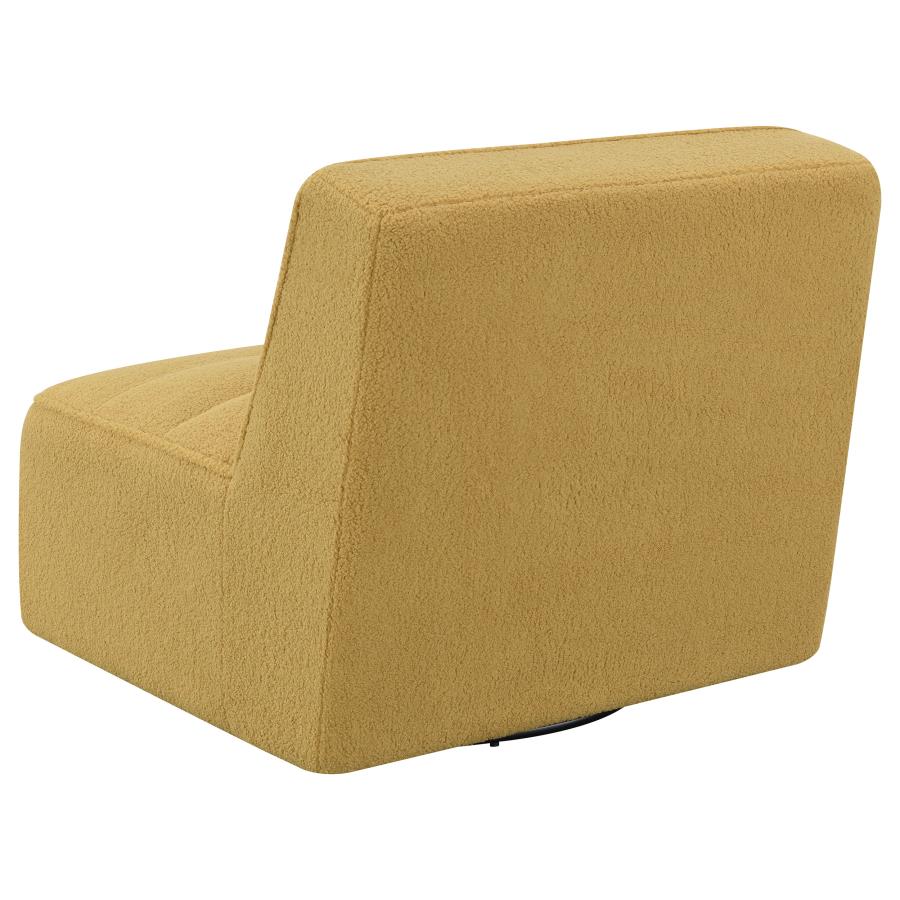 Cobie Yellow Swivel Chair - furniture place usa