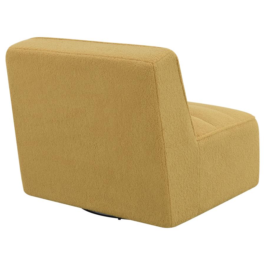 Cobie Yellow Swivel Chair - furniture place usa