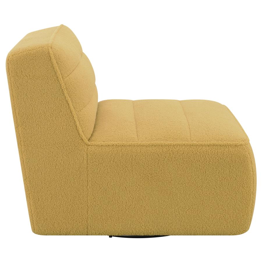 Cobie Yellow Swivel Chair - furniture place usa