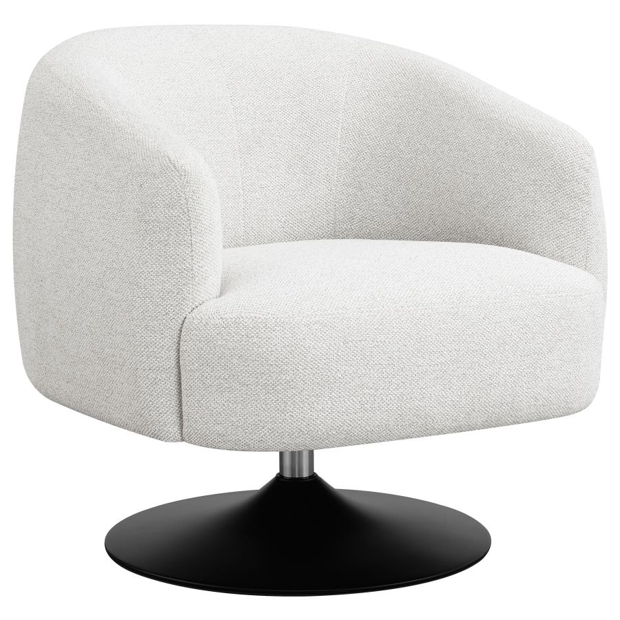 Dave Beige Swivel Chair - furniture place usa