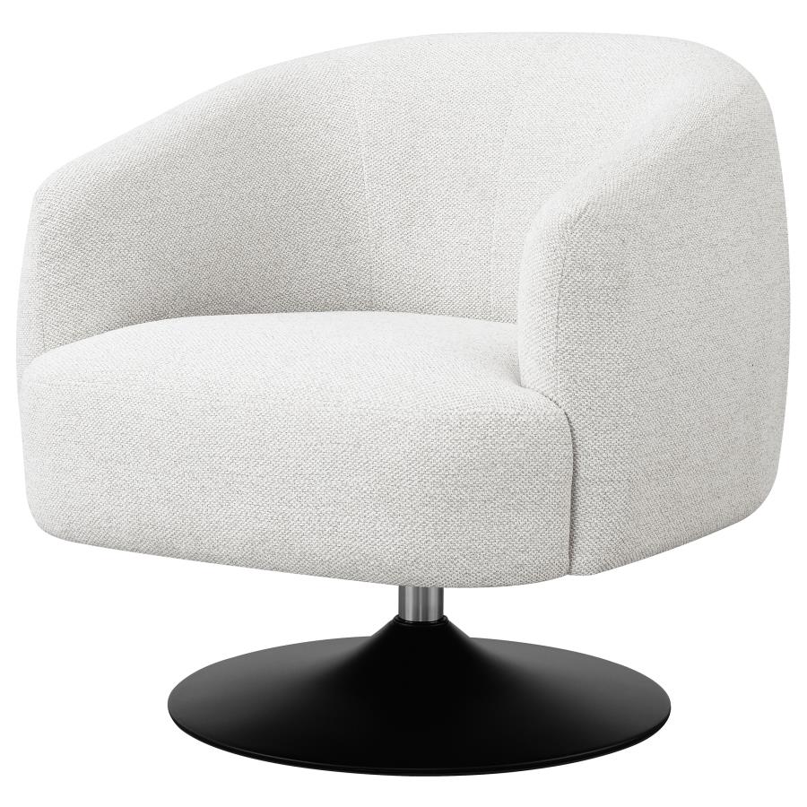 Dave Beige Swivel Chair - furniture place usa