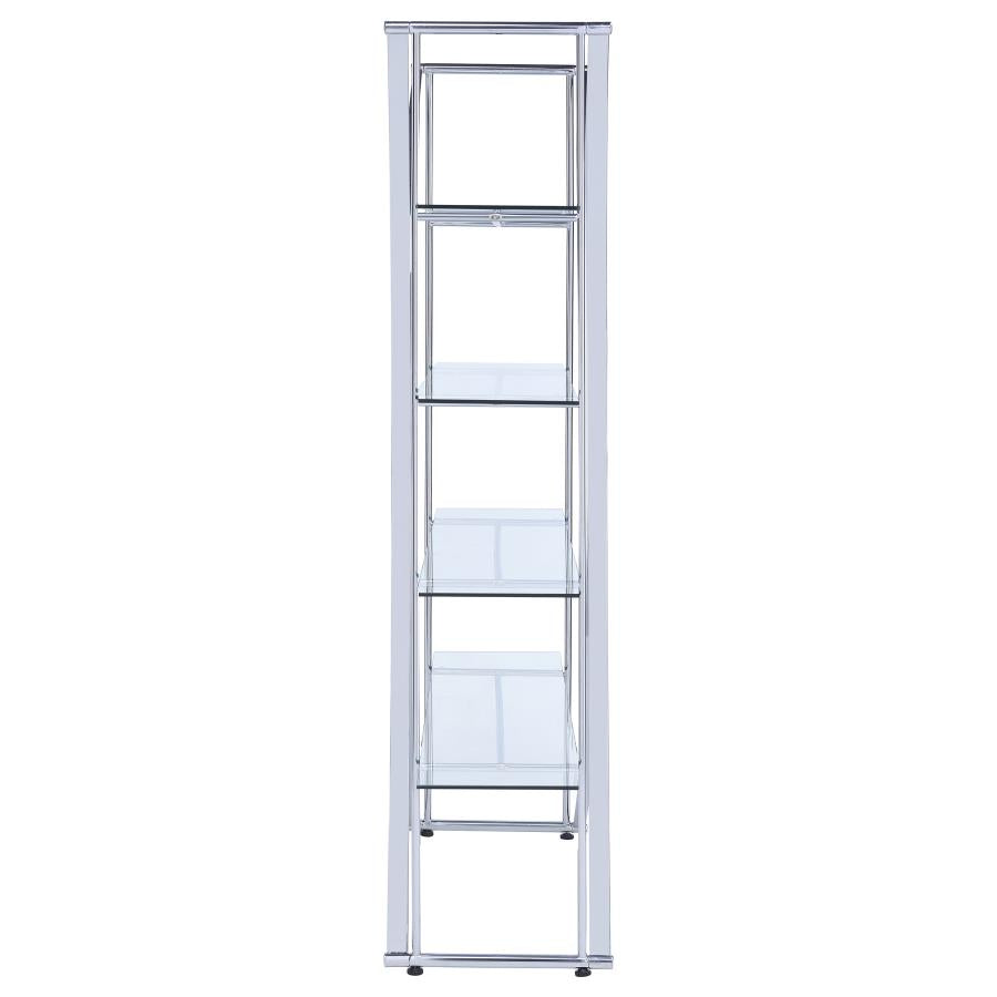 Larson Silver Bookcase - furniture place usa