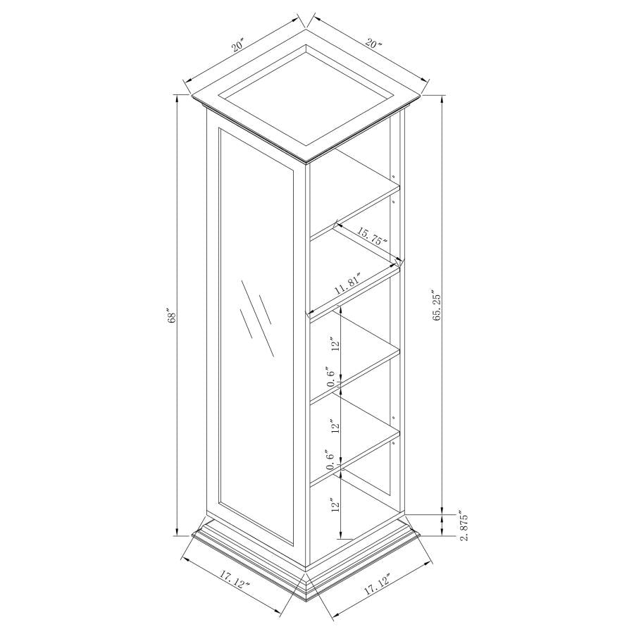 Robinsons White Accent Cabinet - furniture place usa