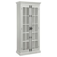 Toni White Curio Cabinet - furniture place usa