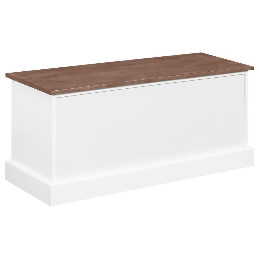 Alma Brown Storage Bench - furniture place usa